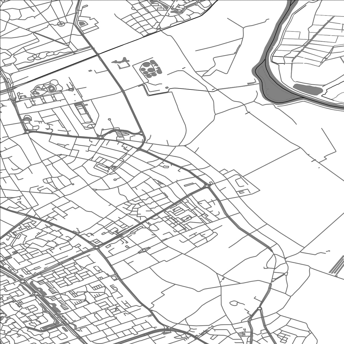 ROAD MAP OF SOEST, NETHERLANDS BY MAPBAKES