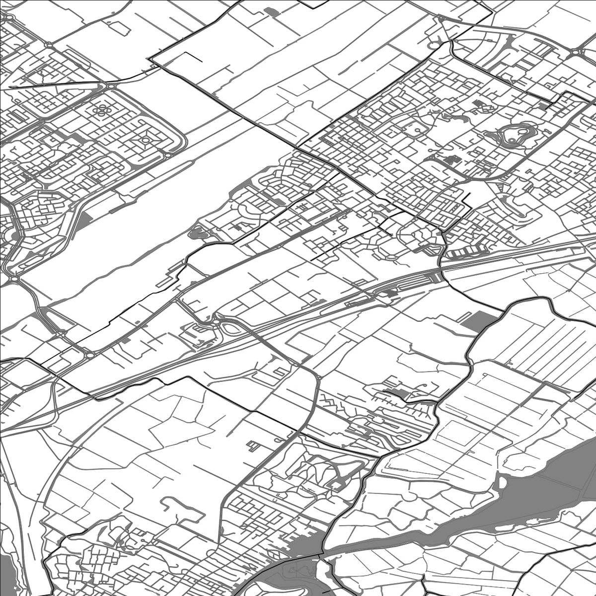 ROAD MAP OF TEIJLINGEN, NETHERLANDS BY MAPBAKES