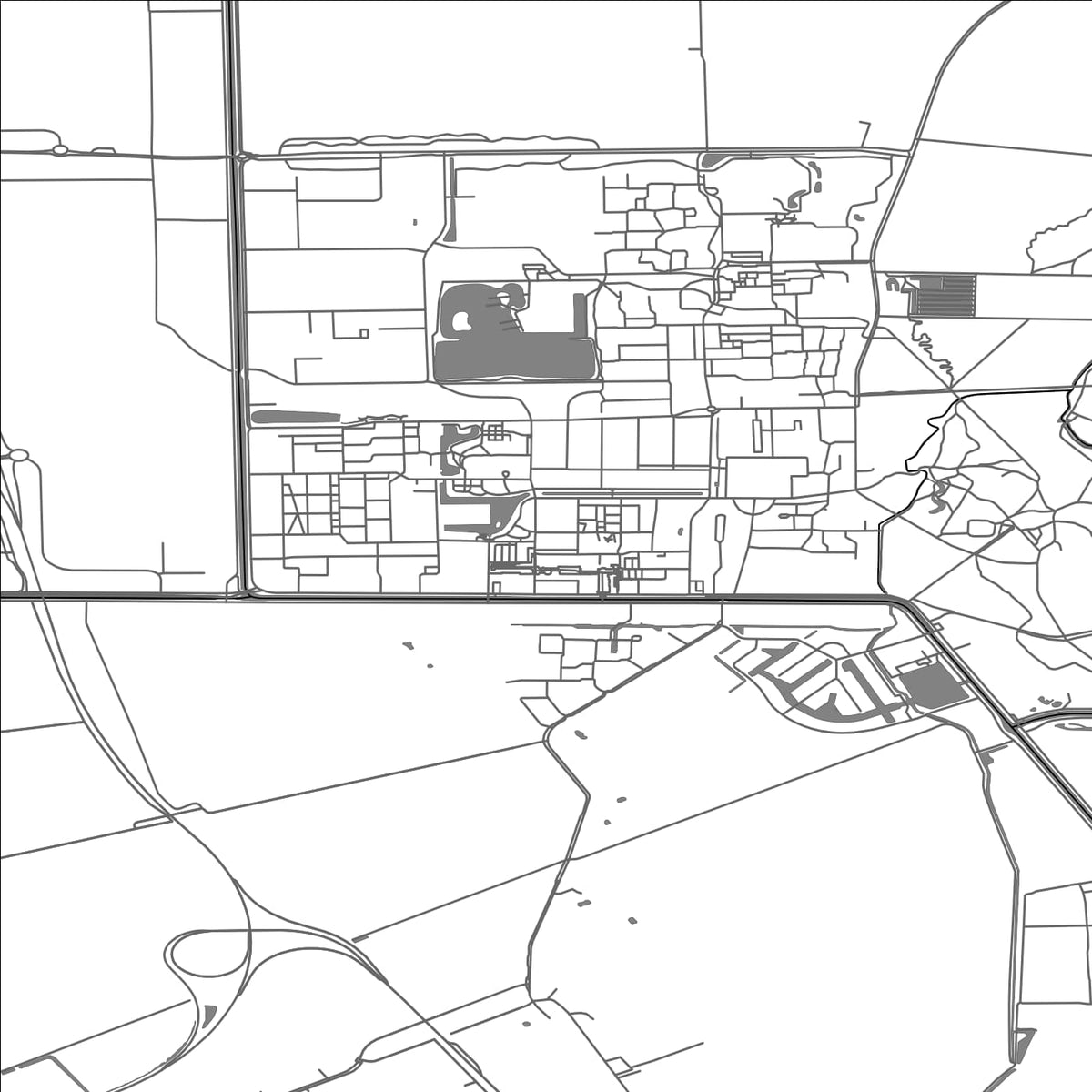 ROAD MAP OF TER APEL, NETHERLANDS BY MAPBAKES
