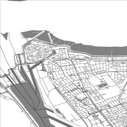 ROAD MAP OF TERNEUZEN, NETHERLANDS BY MAPBAKES