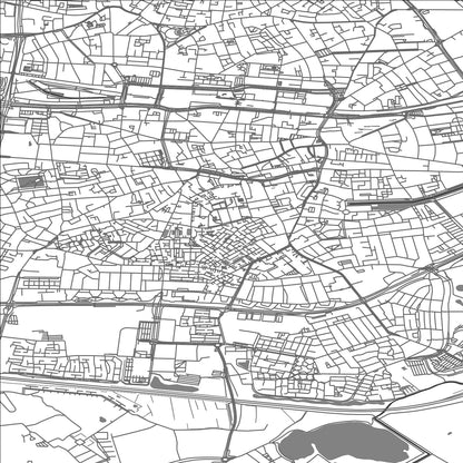 ROAD MAP OF TILBURG, NETHERLANDS BY MAPBAKES