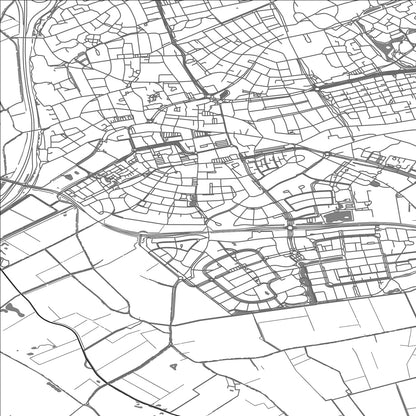 ROAD MAP OF UDEN, NETHERLANDS BY MAPBAKES