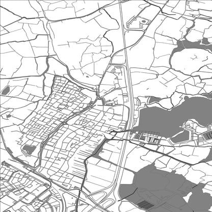 ROAD MAP OF UITGEEST, NETHERLANDS BY MAPBAKES