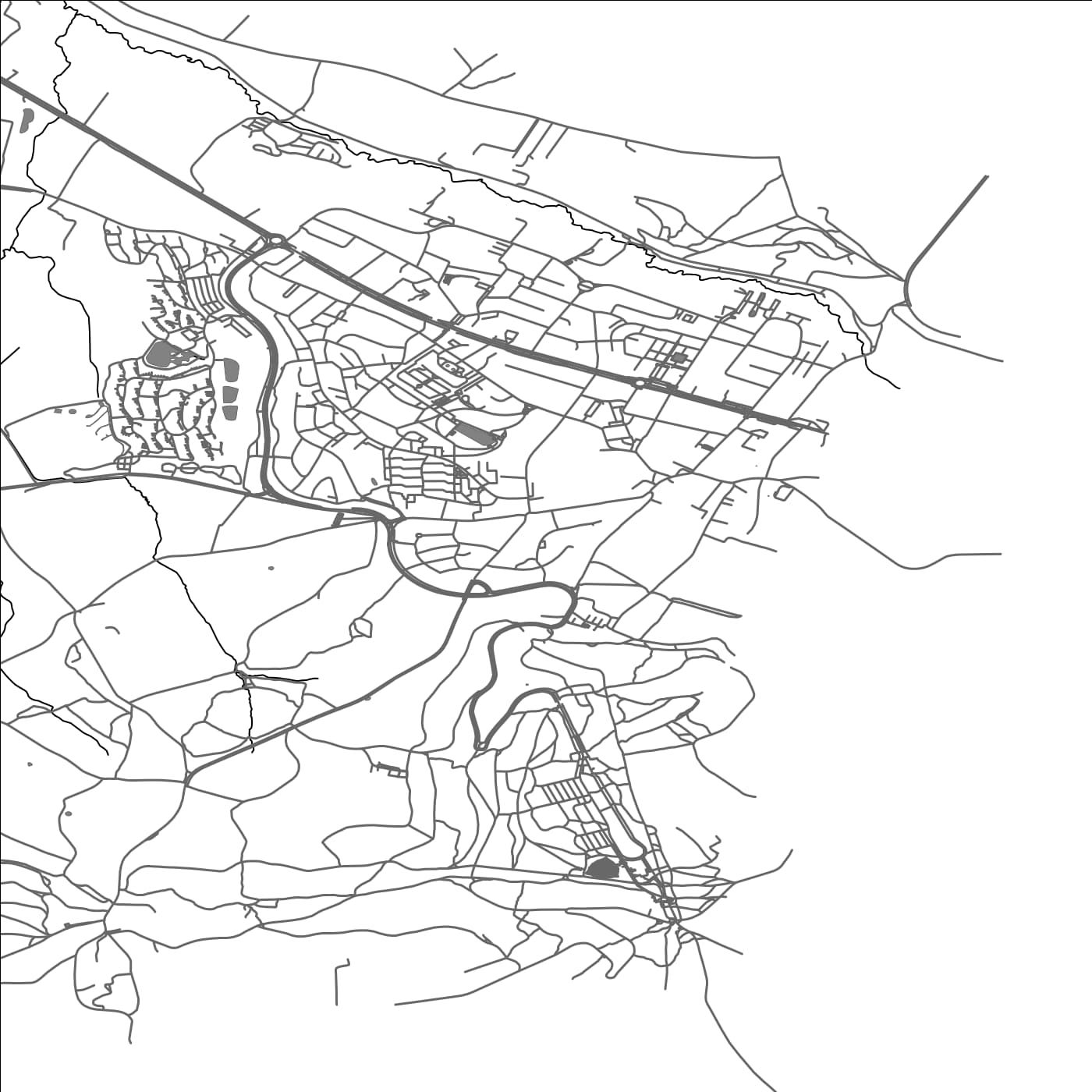 ROAD MAP OF VAALS, NETHERLANDS BY MAPBAKES