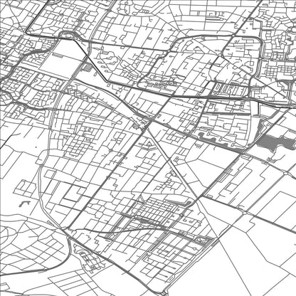 ROAD MAP OF VEENENDAAL, NETHERLANDS BY MAPBAKES