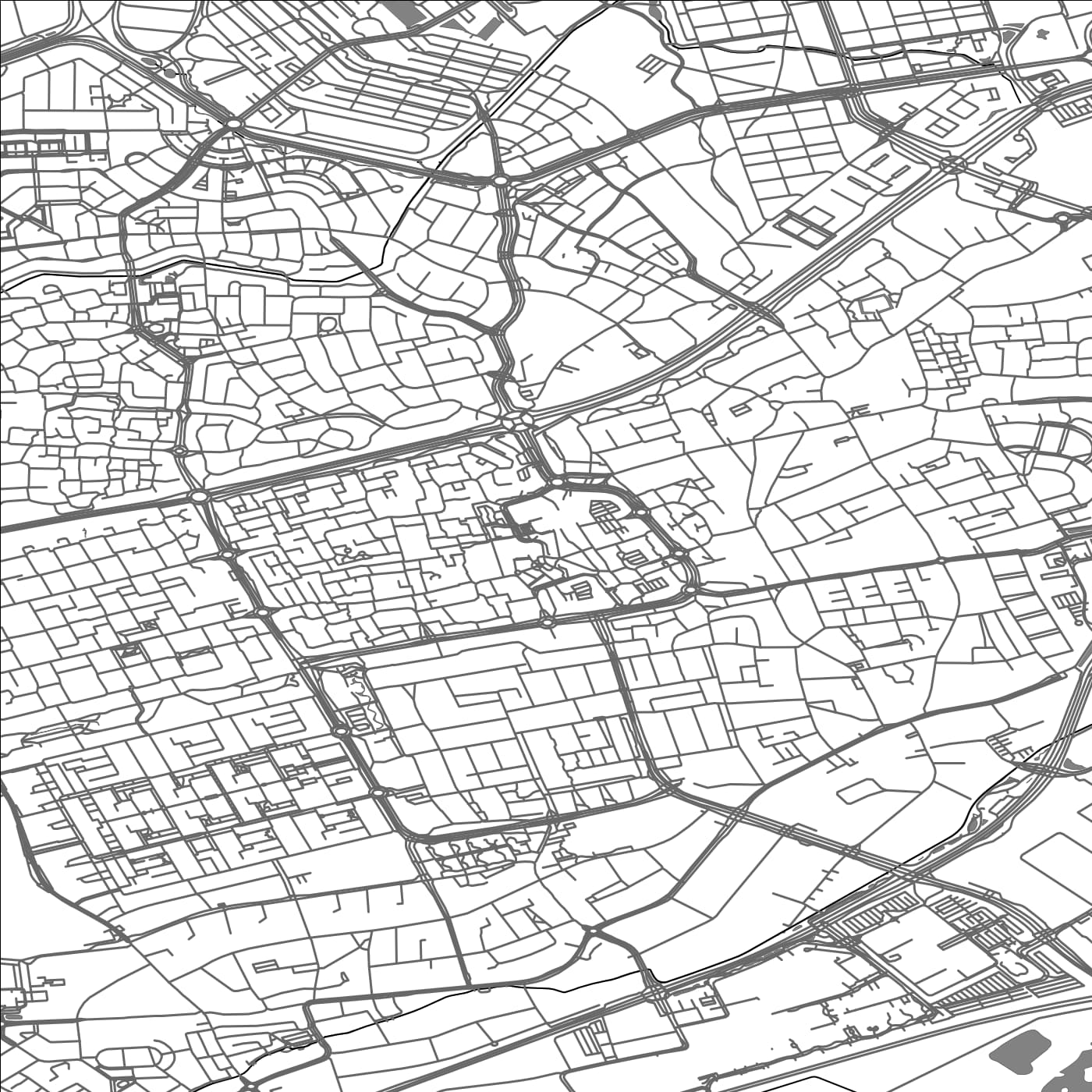 ROAD MAP OF VELDHOVEN, NETHERLANDS BY MAPBAKES