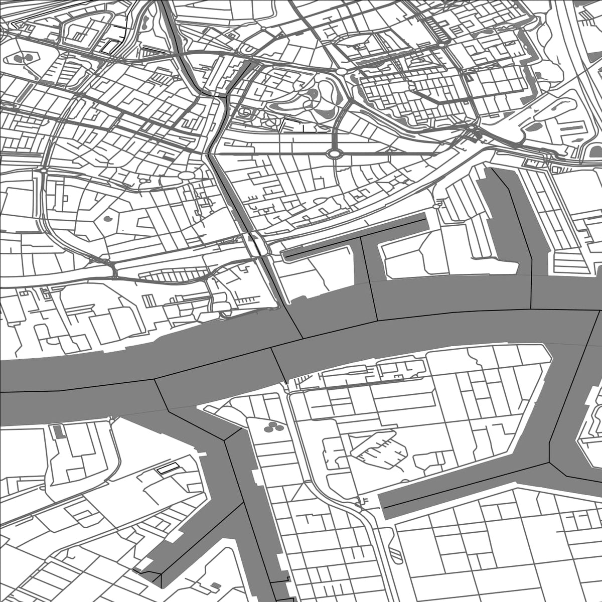 ROAD MAP OF VLAARDINGEN, NETHERLANDS BY MAPBAKES