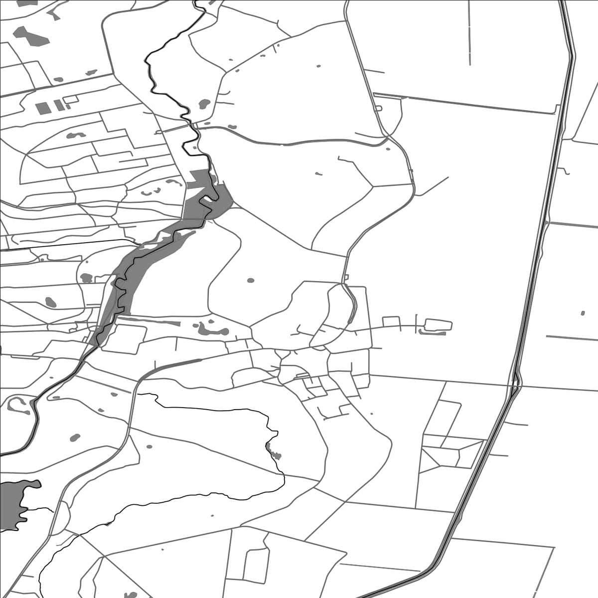 ROAD MAP OF VLAGTWEDDE, NETHERLANDS BY MAPBAKES