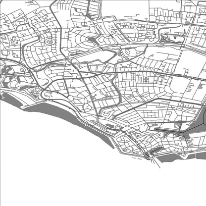 ROAD MAP OF VLISSINGEN, NETHERLANDS BY MAPBAKES