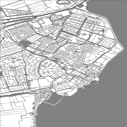 ROAD MAP OF VOLENDAM, NETHERLANDS BY MAPBAKES