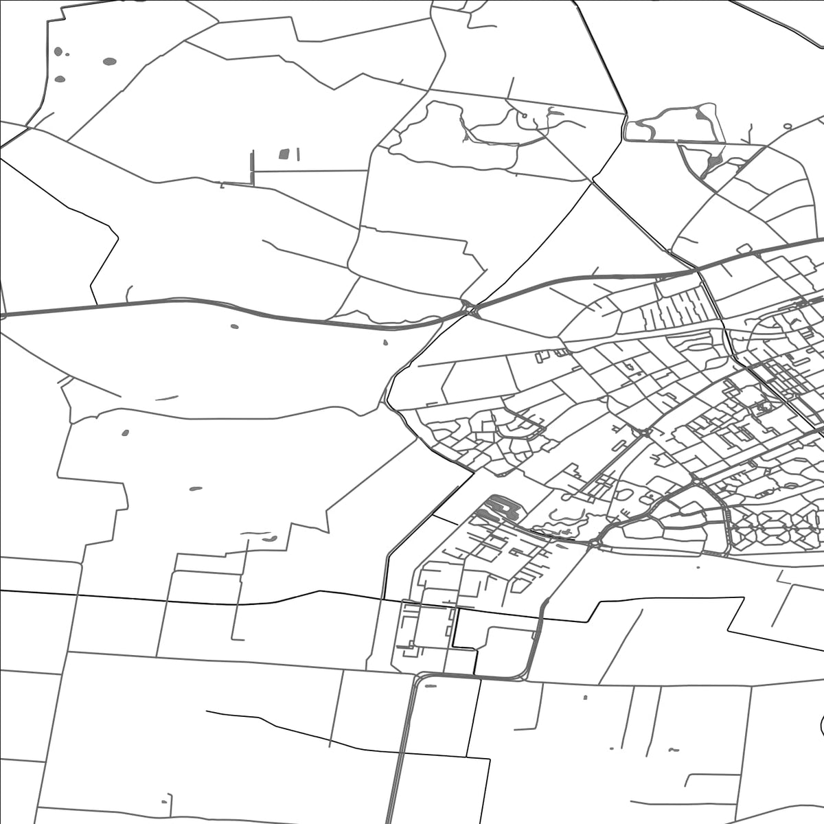 ROAD MAP OF VOORST, NETHERLANDS BY MAPBAKES