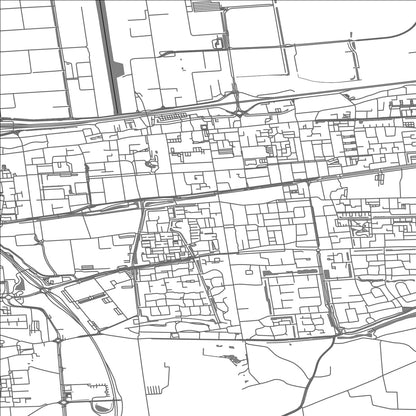 ROAD MAP OF WAALWIJK, NETHERLANDS BY MAPBAKES