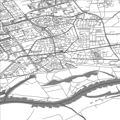 ROAD MAP OF WAGENINGEN, NETHERLANDS BY MAPBAKES