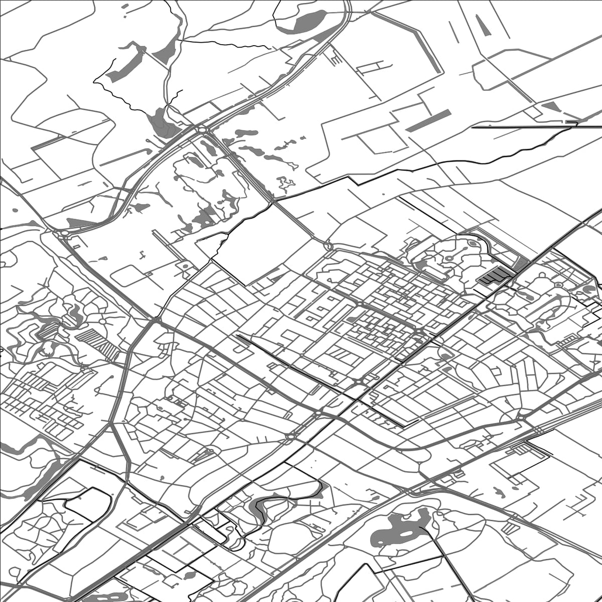 ROAD MAP OF WASSENAAR, NETHERLANDS BY MAPBAKES