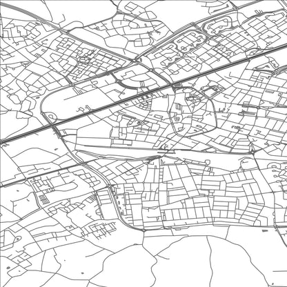 ROAD MAP OF WEERT, NETHERLANDS BY MAPBAKES