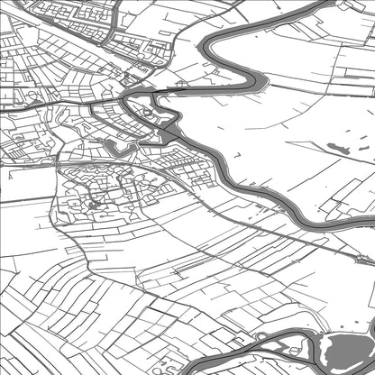 ROAD MAP OF WEESP, NETHERLANDS BY MAPBAKES