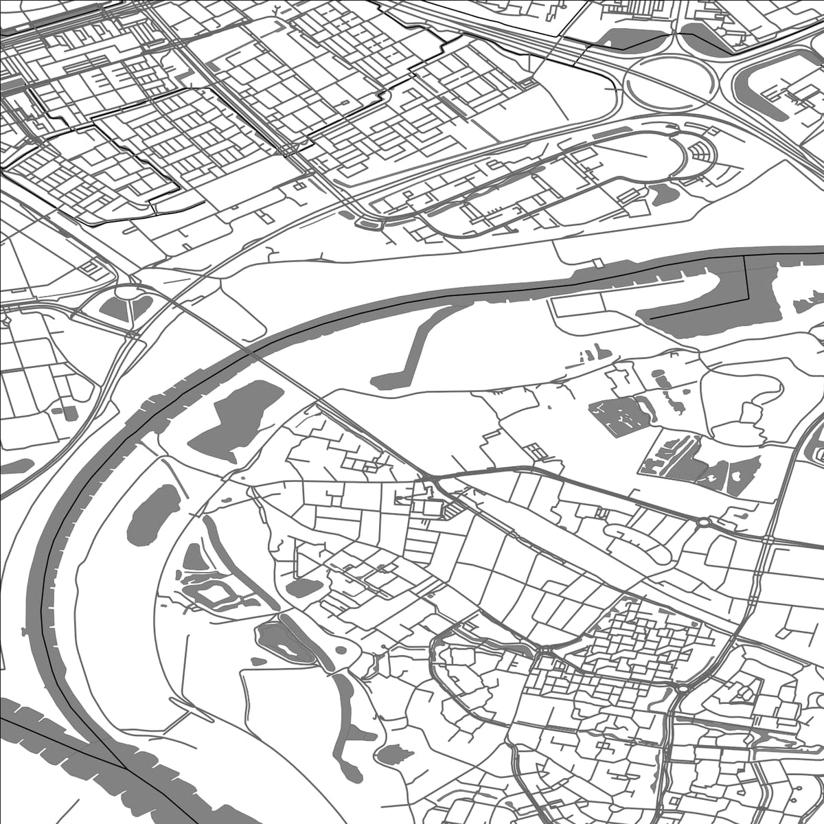 ROAD MAP OF WESTERVOORT, NETHERLANDS BY MAPBAKES