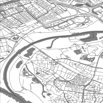 ROAD MAP OF WESTERVOORT, NETHERLANDS BY MAPBAKES