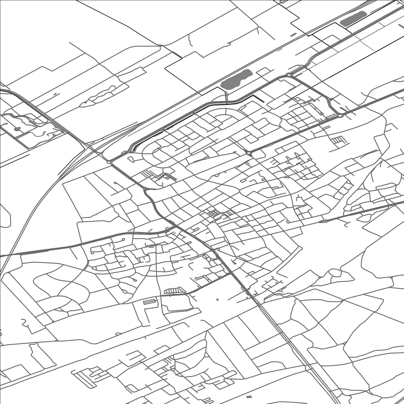 ROAD MAP OF WEZEP, NETHERLANDS BY MAPBAKES