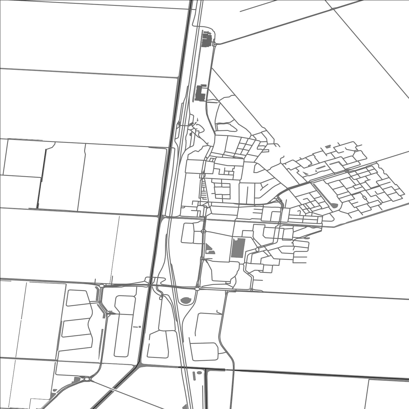 ROAD MAP OF WIERINGERWERF, NETHERLANDS BY MAPBAKES