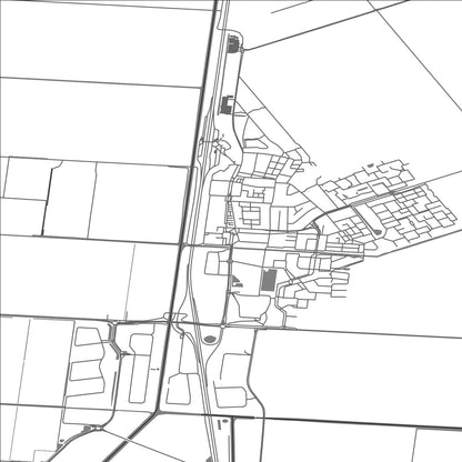 ROAD MAP OF WIERINGERWERF, NETHERLANDS BY MAPBAKES