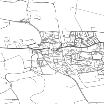 ROAD MAP OF WINSUM, NETHERLANDS BY MAPBAKES