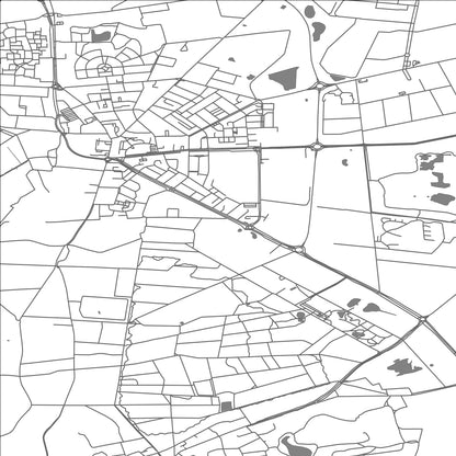 ROAD MAP OF WOENSDRECHT, NETHERLANDS BY MAPBAKES