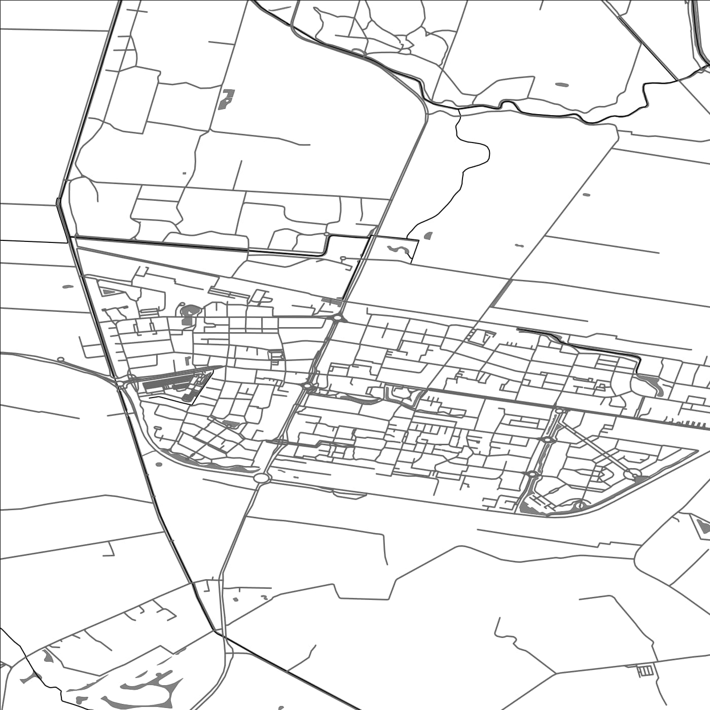 ROAD MAP OF WOUDENBERG, NETHERLANDS BY MAPBAKES