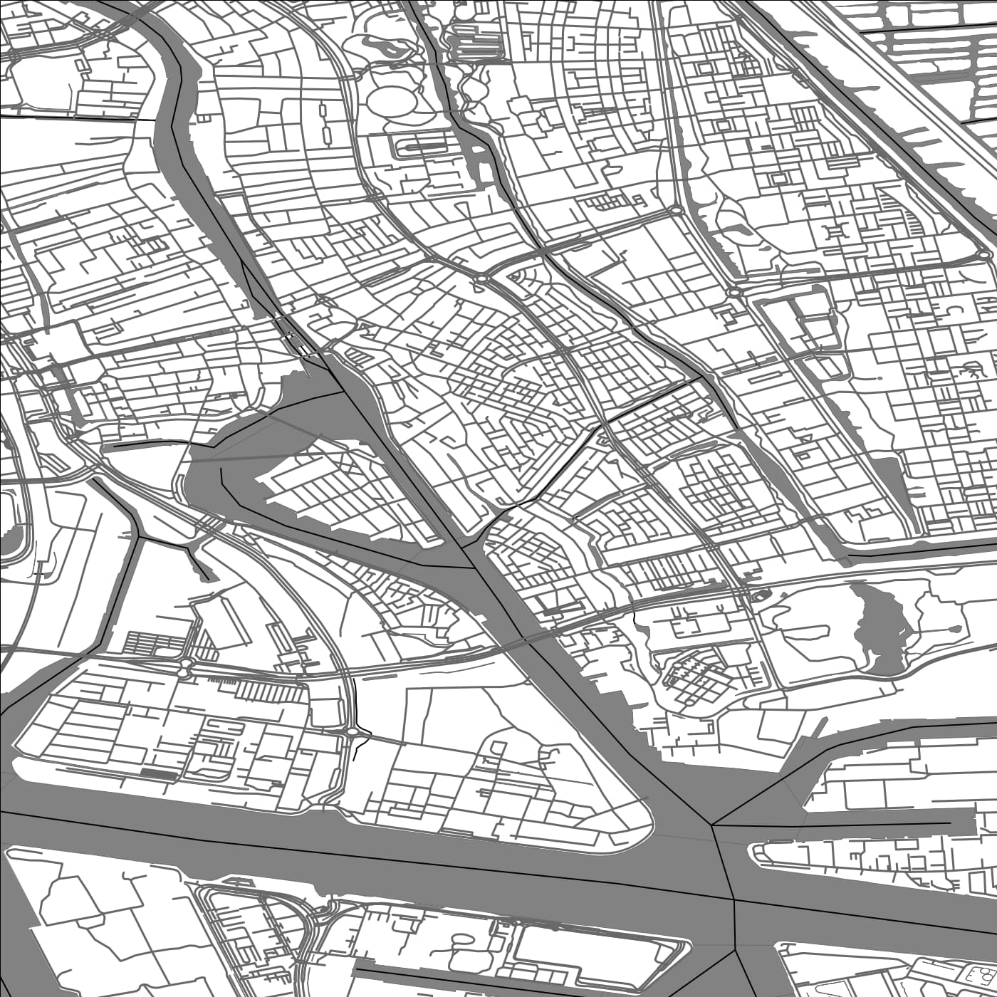 ROAD MAP OF ZAANDAM, NETHERLANDS BY MAPBAKES