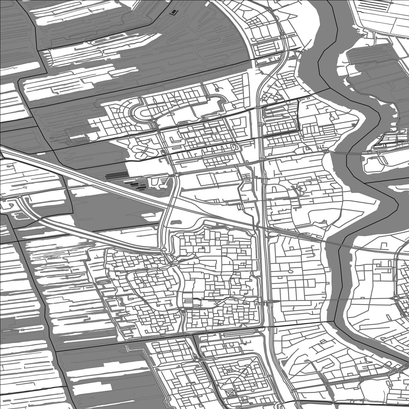 ROAD MAP OF ZAANDIJK, NETHERLANDS BY MAPBAKES