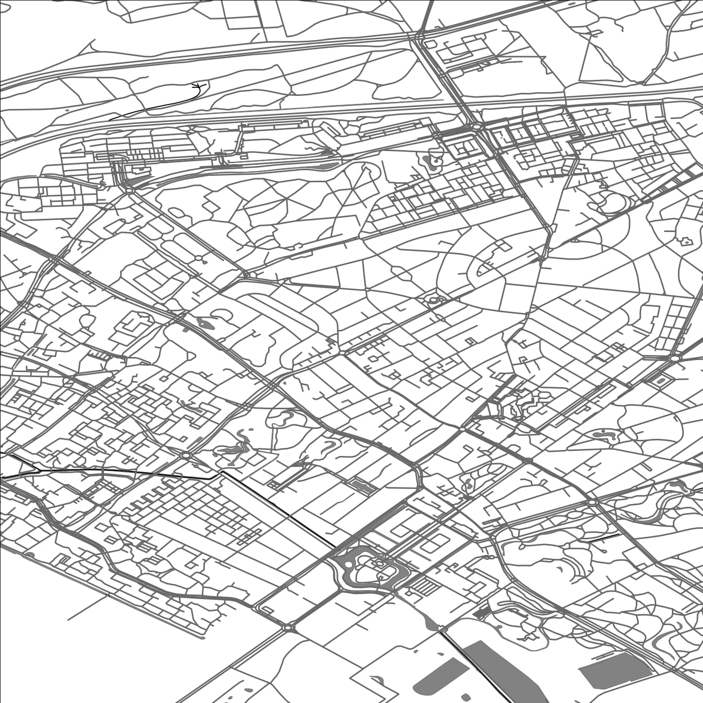 ROAD MAP OF ZEIST, NETHERLANDS BY MAPBAKES