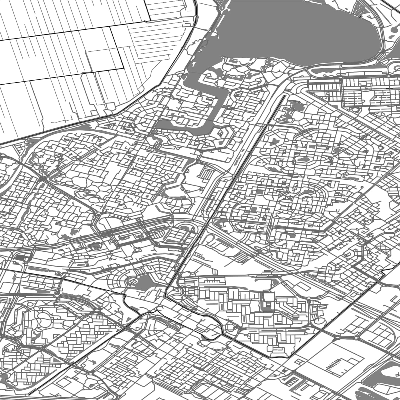 ROAD MAP OF ZOETERMEER, NETHERLANDS BY MAPBAKES