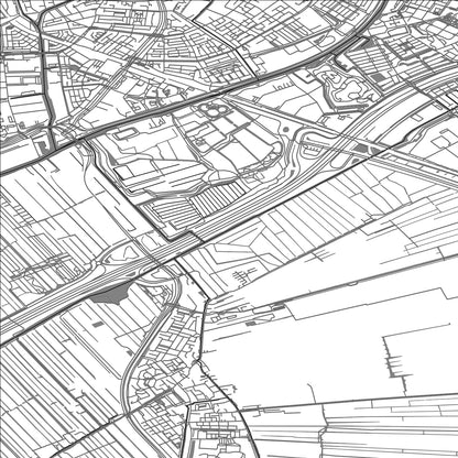 ROAD MAP OF ZOETERWOUDE, NETHERLANDS BY MAPBAKES