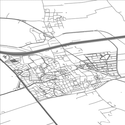 ROAD MAP OF ZUIDHORN, NETHERLANDS BY MAPBAKES