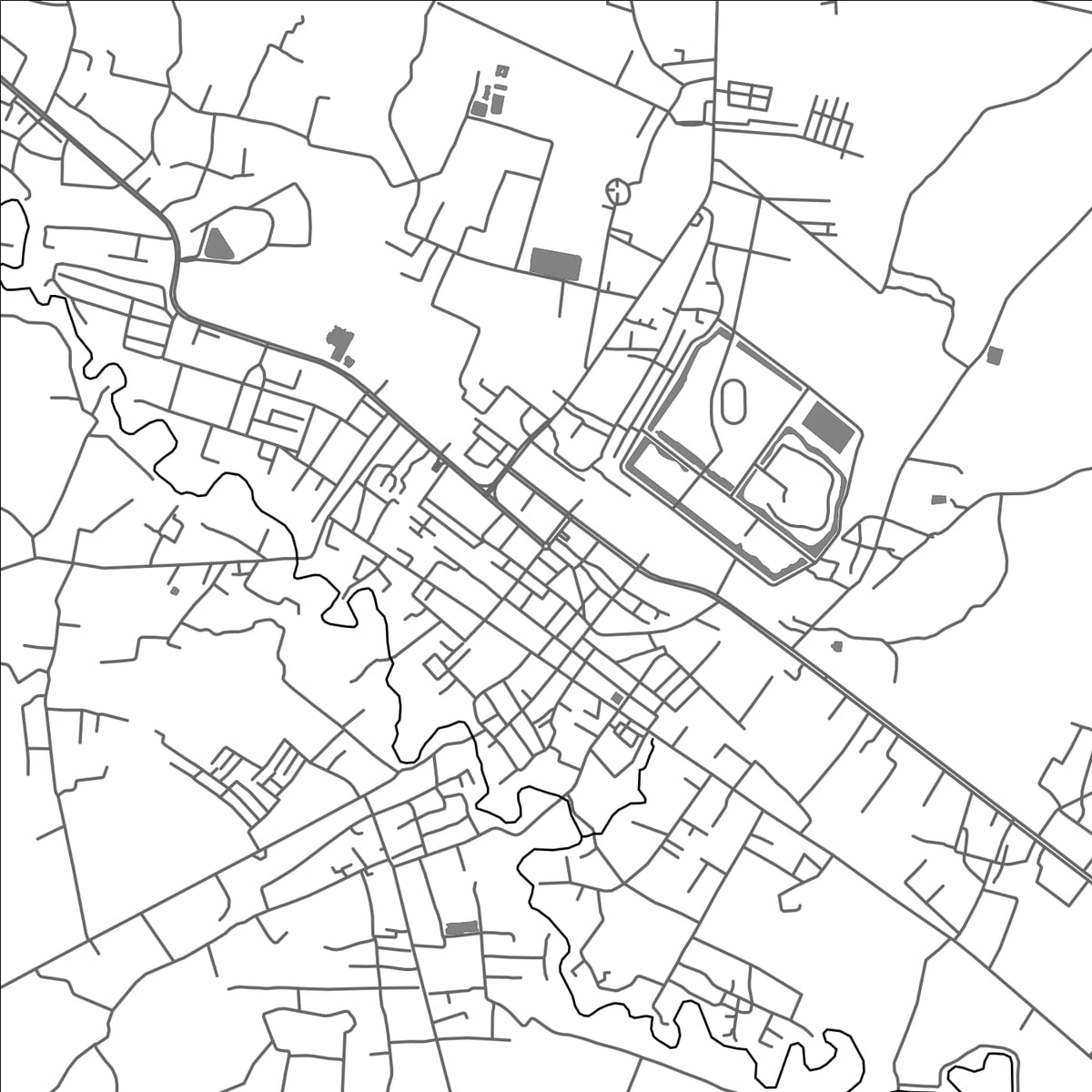 ROAD MAP OF ARANYAPRATHET, THAILAND BY MAPBAKES