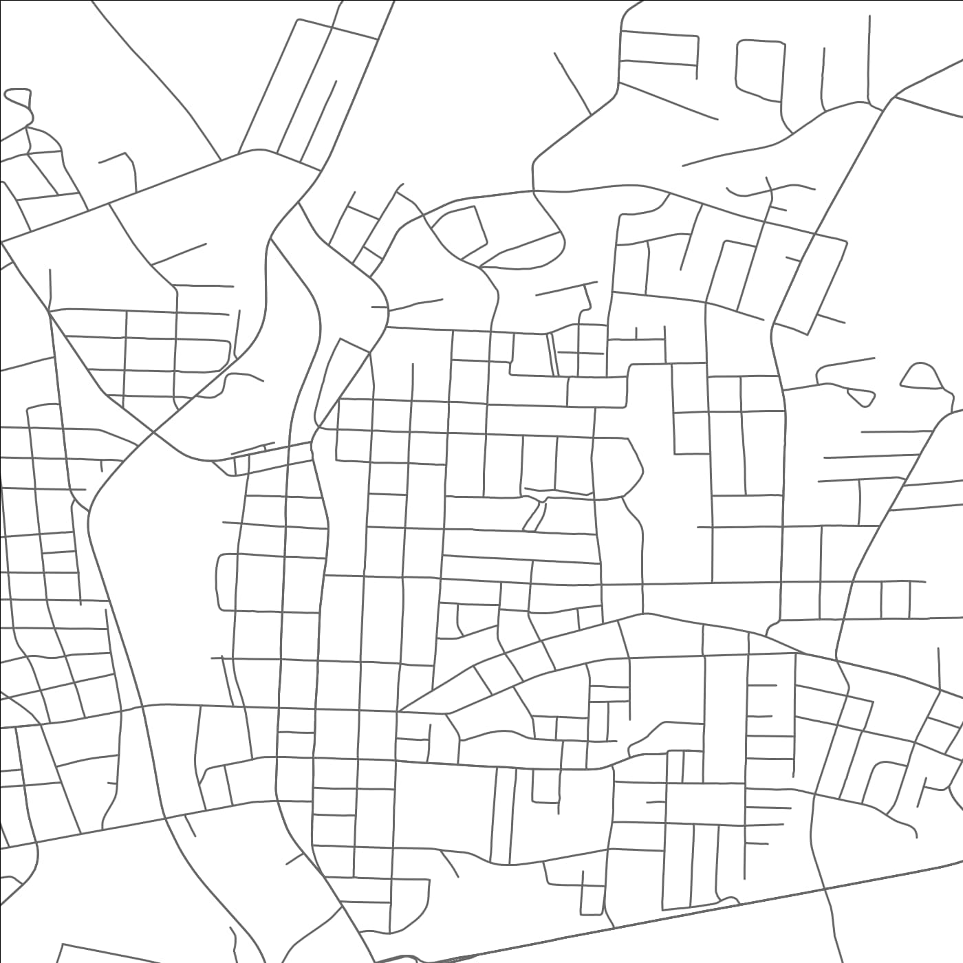 ROAD MAP OF ALBEMARLE, NORTH CAROLINA BY MAPBAKES