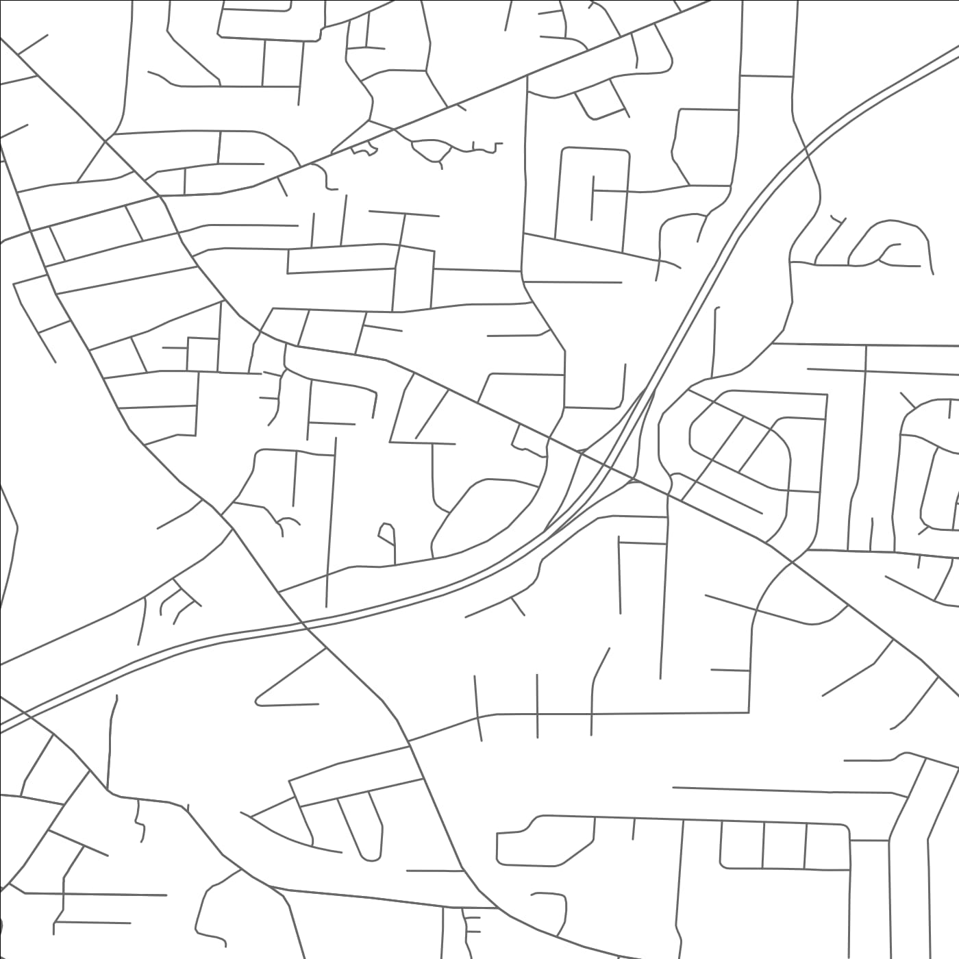 ROAD MAP OF ARCHDALE, NORTH CAROLINA BY MAPBAKES