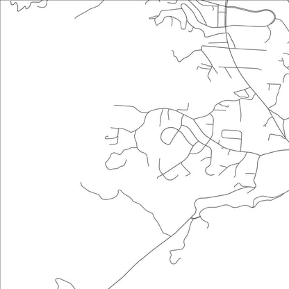 ROAD MAP OF BENT CREEK, NORTH CAROLINA BY MAPBAKES