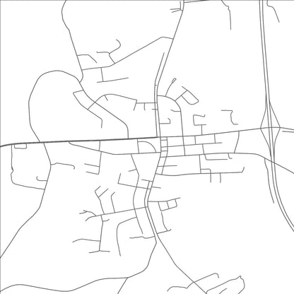 ROAD MAP OF BISCOE, NORTH CAROLINA BY MAPBAKES