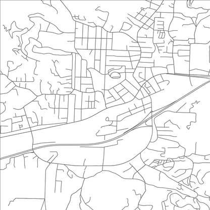 ROAD MAP OF BLACK MOUNTAIN, NORTH CAROLINA BY MAPBAKES