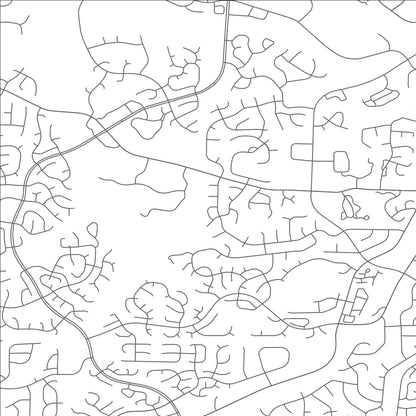 ROAD MAP OF CARY, NORTH CAROLINA BY MAPBAKES