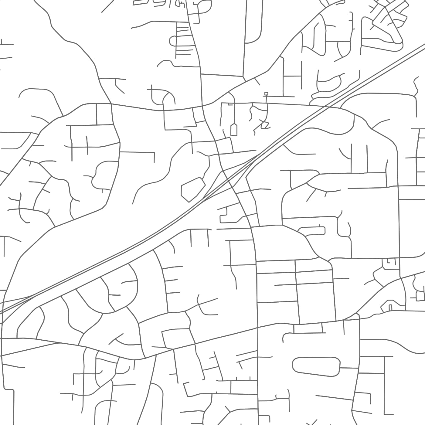 ROAD MAP OF CLEMMONS, NORTH CAROLINA BY MAPBAKES