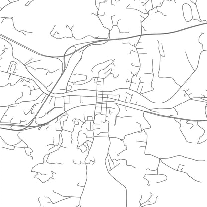 ROAD MAP OF CLYDE, NORTH CAROLINA BY MAPBAKES