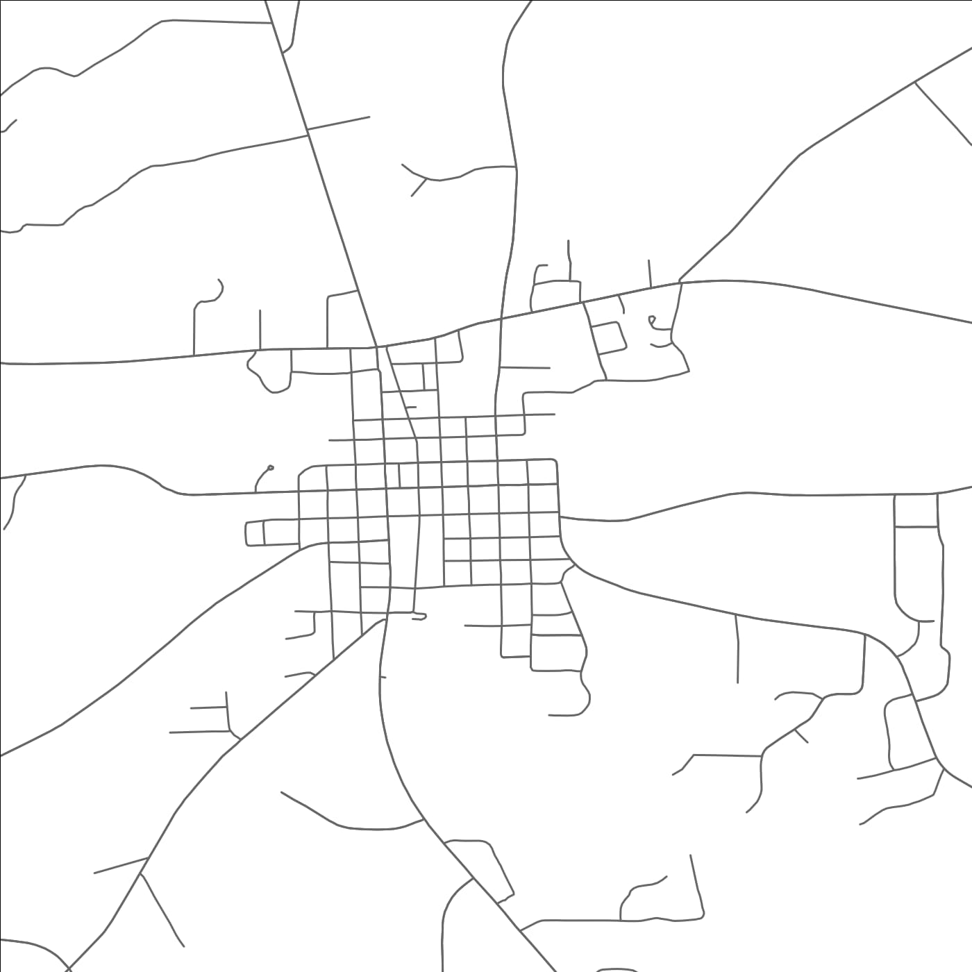 ROAD MAP OF COATS, NORTH CAROLINA BY MAPBAKES