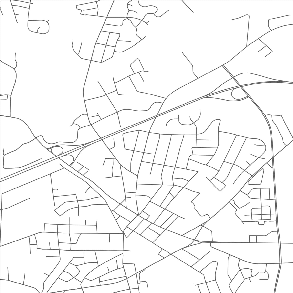ROAD MAP OF CONOVER, NORTH CAROLINA BY MAPBAKES