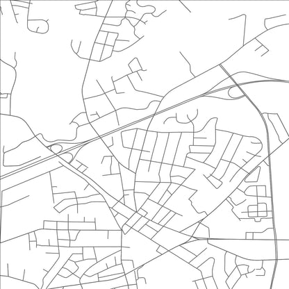 ROAD MAP OF CONOVER, NORTH CAROLINA BY MAPBAKES