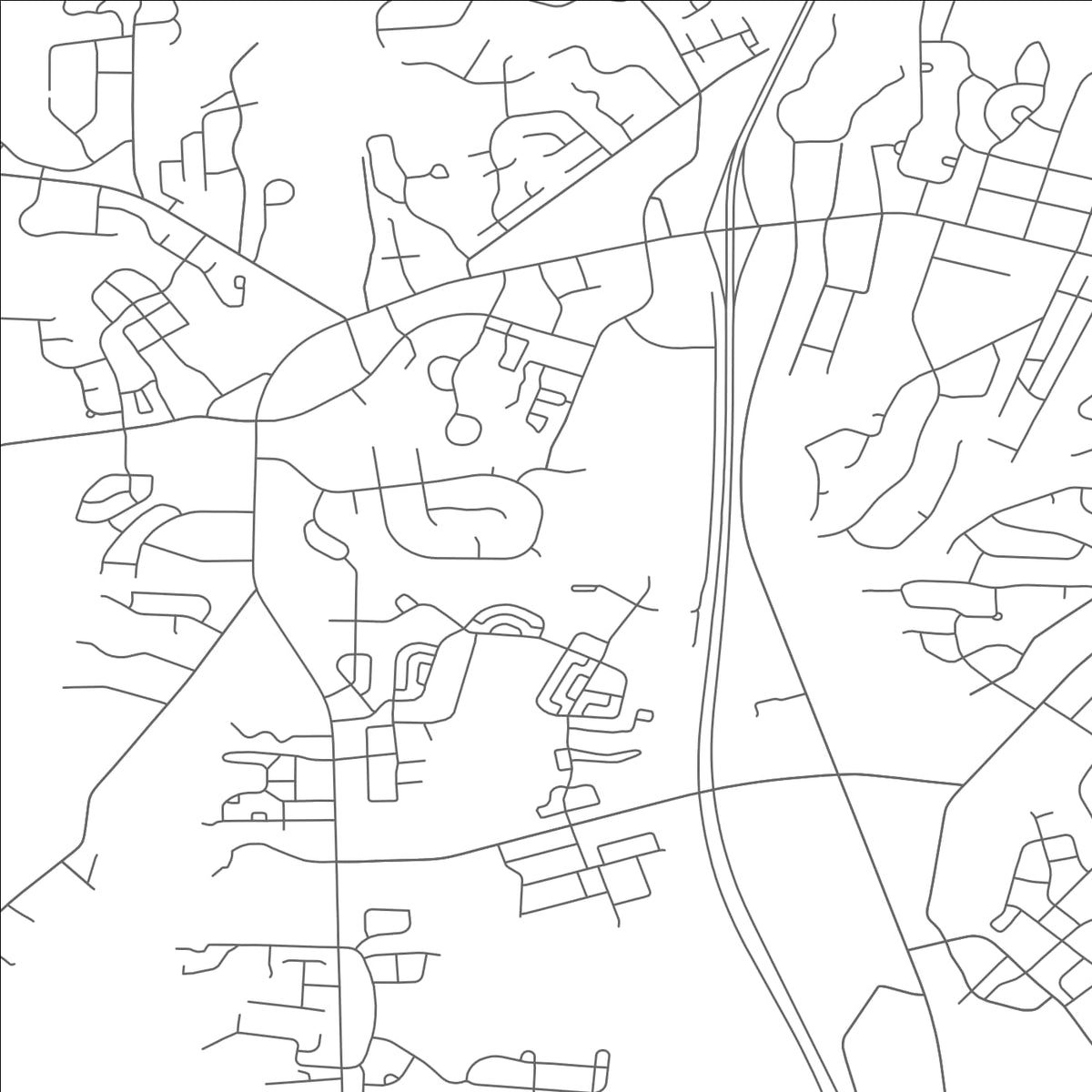 ROAD MAP OF CORNELIUS, NORTH CAROLINA BY MAPBAKES