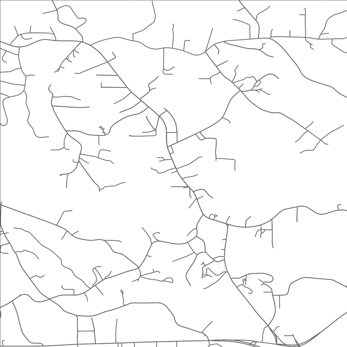 ROAD MAP OF CRICKET, NORTH CAROLINA BY MAPBAKES