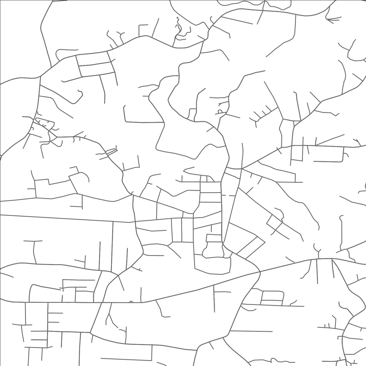 ROAD MAP OF DREXEL, NORTH CAROLINA BY MAPBAKES