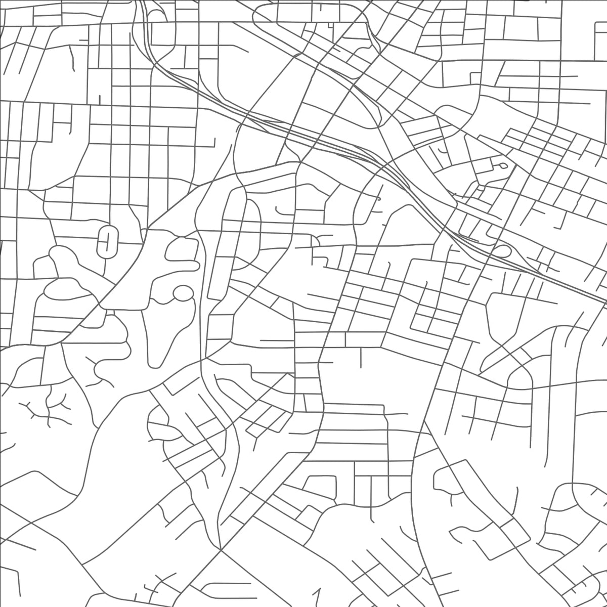 ROAD MAP OF DURHAM, NORTH CAROLINA BY MAPBAKES